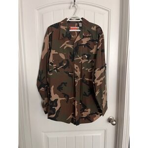 Vintage Winchester Camouflage Shirt Size L Mens Hunting Button Up Long‎ Sleeve